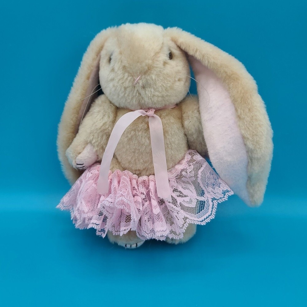 Wangs International Plush Bunny Rabbit Pink Tutu Jointed Easter
